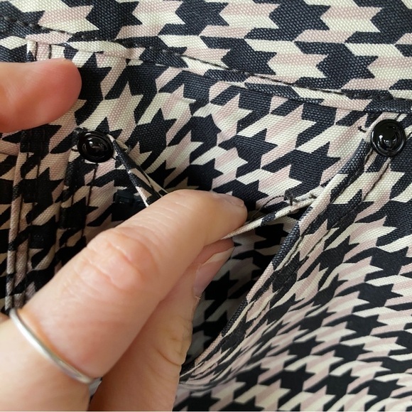 G-Star Raw  x Pharell Williams Elwood Mid Waist Boyfriend Houndstooth Jeans - Picture 12 of 16